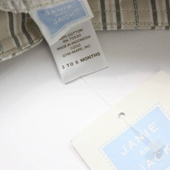 Janie and Jack Pants Baby Boys Size 3-6m Stripe Pants - Picture 4 of 4